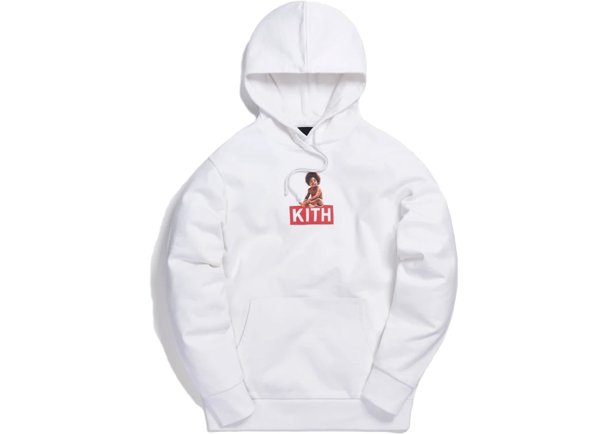 Kith x Biggie Classic Logo Hoodie White - vue secondaire A