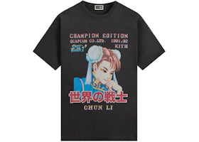Kith x Capcom Chun Li Champion Edition Vintage Tee Black