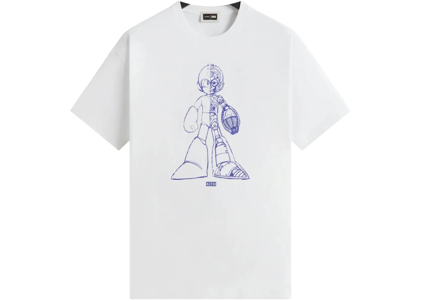 Kith x Capcom Mega Man Sketch Vintage Tee White - vue 360