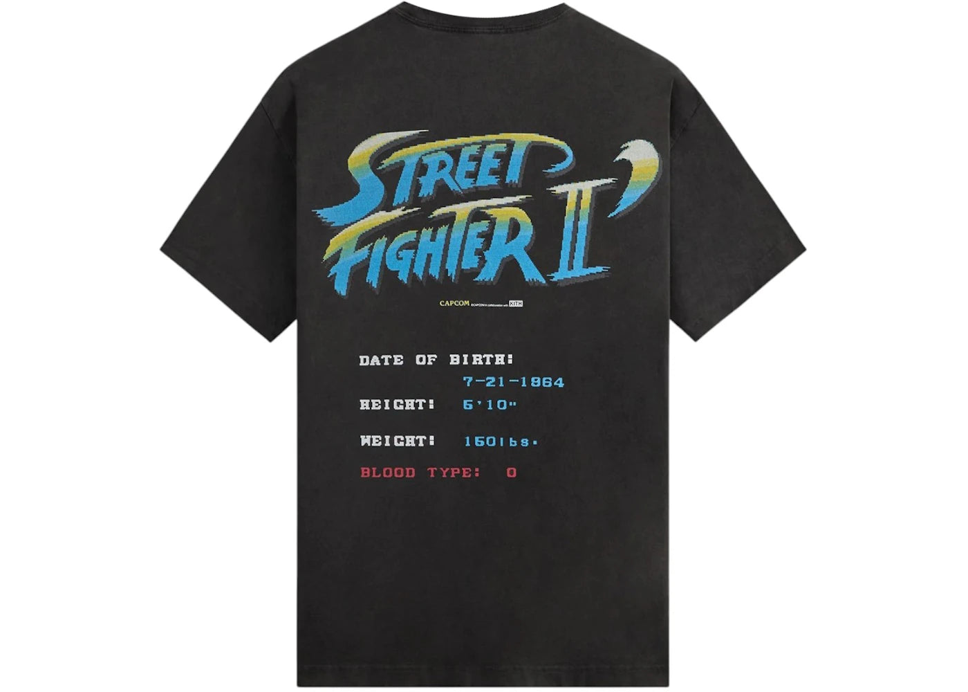Kith x Capcom Ryu Champion Edition Vintage Tee Black - vue secondaire B