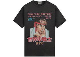 Kith x Capcom Ryu Champion Edition Vintage Tee Black - vue 360