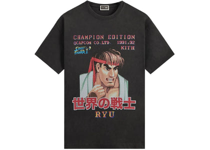 Kith x Capcom Ryu Champion Edition Vintage Tee Black - product view 2