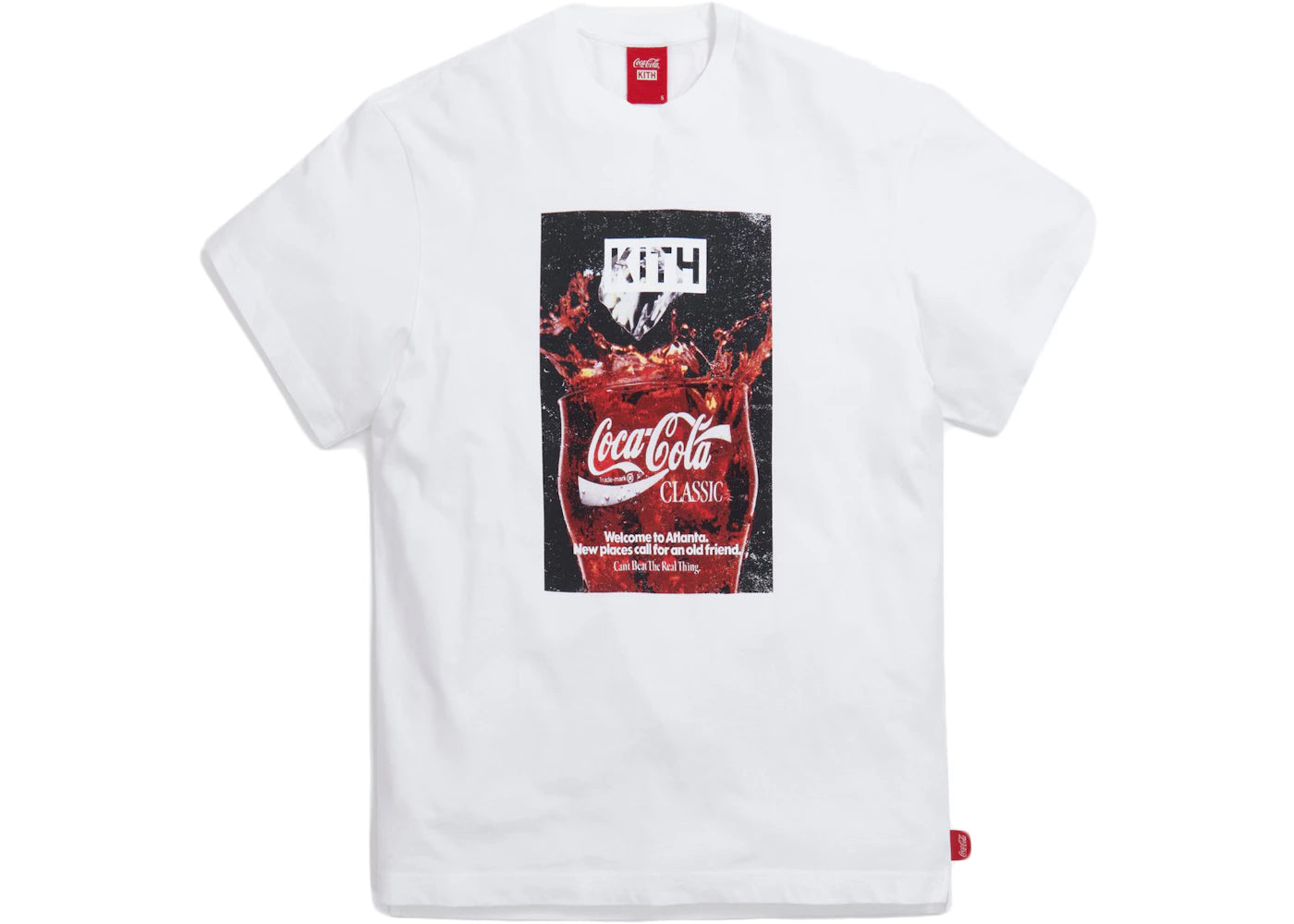 Kith x Coca-Cola Splash Vintage Tee White - vue secondaire A