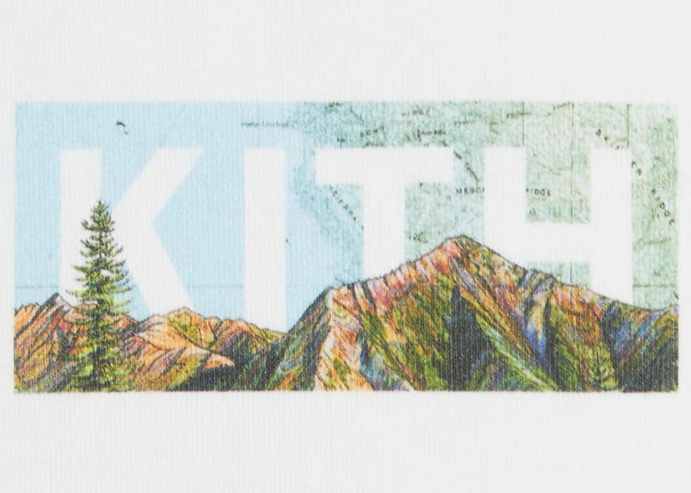 Kith x Columbia Big Sur Classic Logo Tee White - vue secondaire B