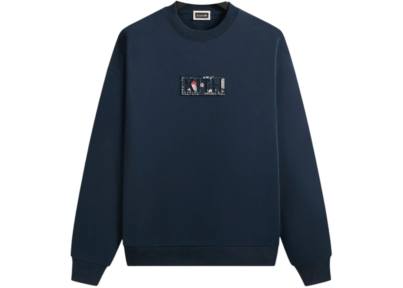 Kith x Columbia Patchwork Vintage Nelson Crewneck Nocturnal - vue secondaire A