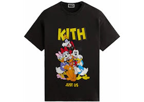 Kith x Disney Mickey & Friends Best Friends Vintage Tee Black - vue 360