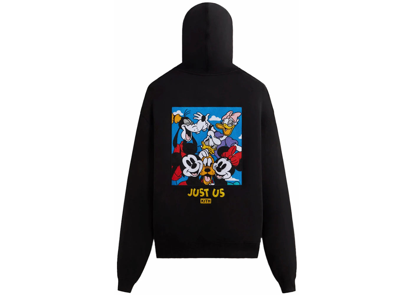 Kith x Disney Mickey & Friends Family Portrait Vintage Hoodie Black - vue secondaire B