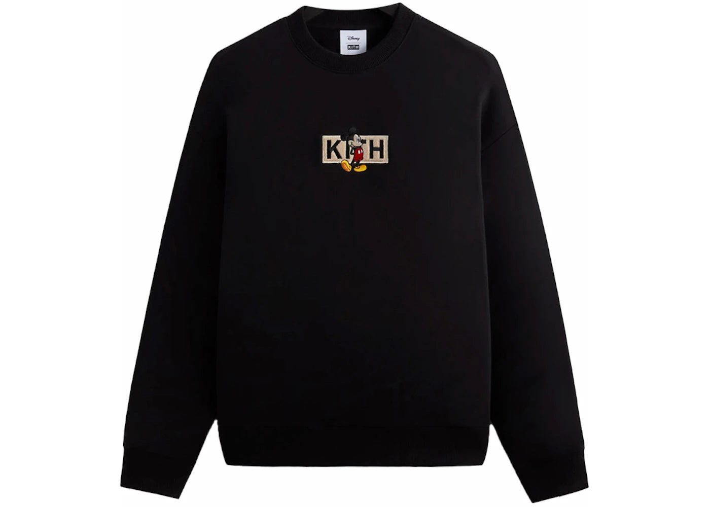 Kith x Disney Mickey & Friends Mickey Classic Logo Crewneck Black - vue secondaire A