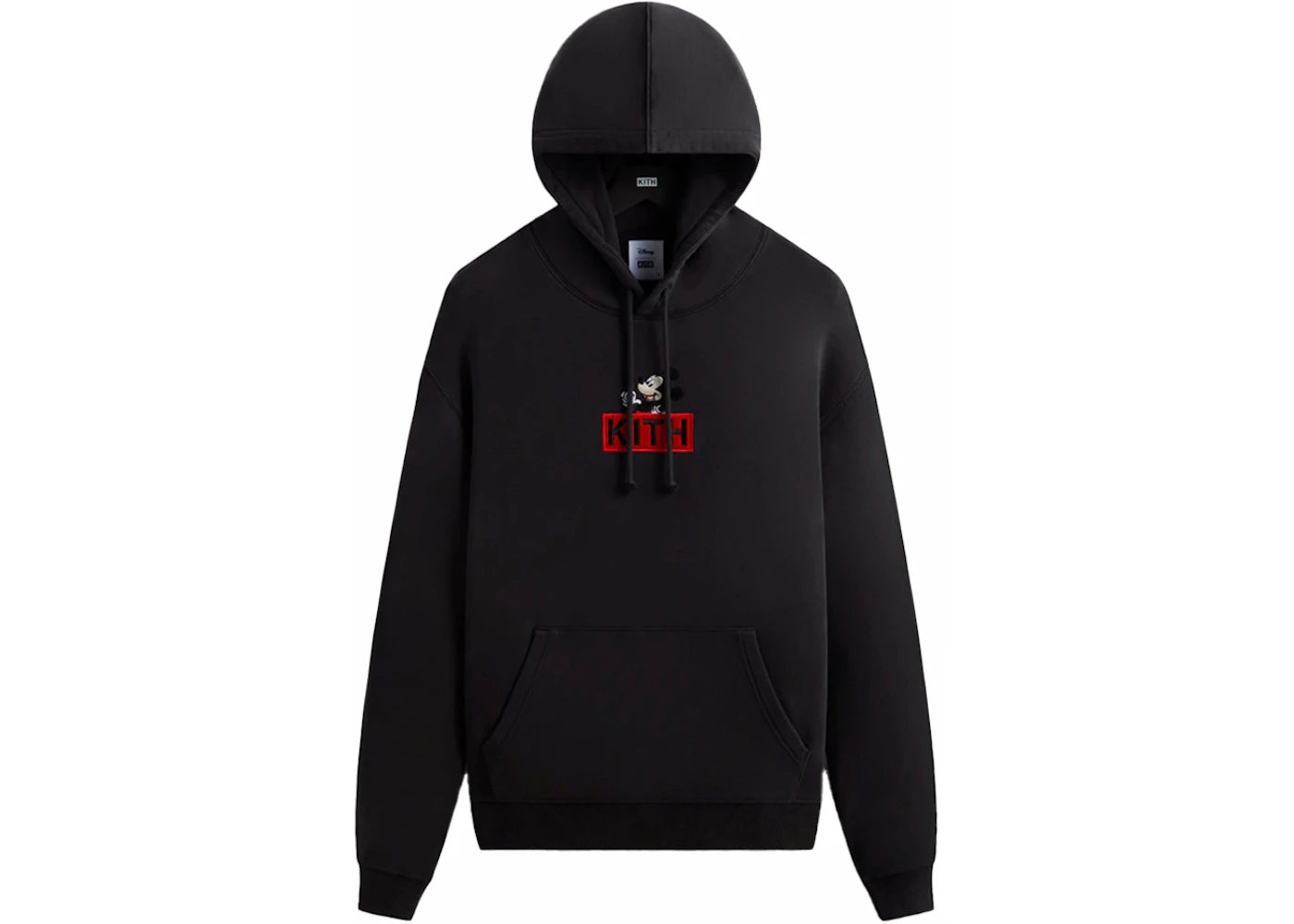 Kith x Disney Mickey & Friends Mickey Classic Logo Hoodie Black - vue secondaire A