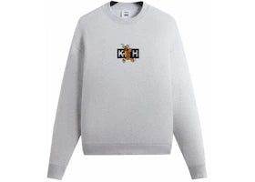 Kith x Disney Mickey & Friends Pluto Classic Logo Crewneck Light Heather Grey - vue 360