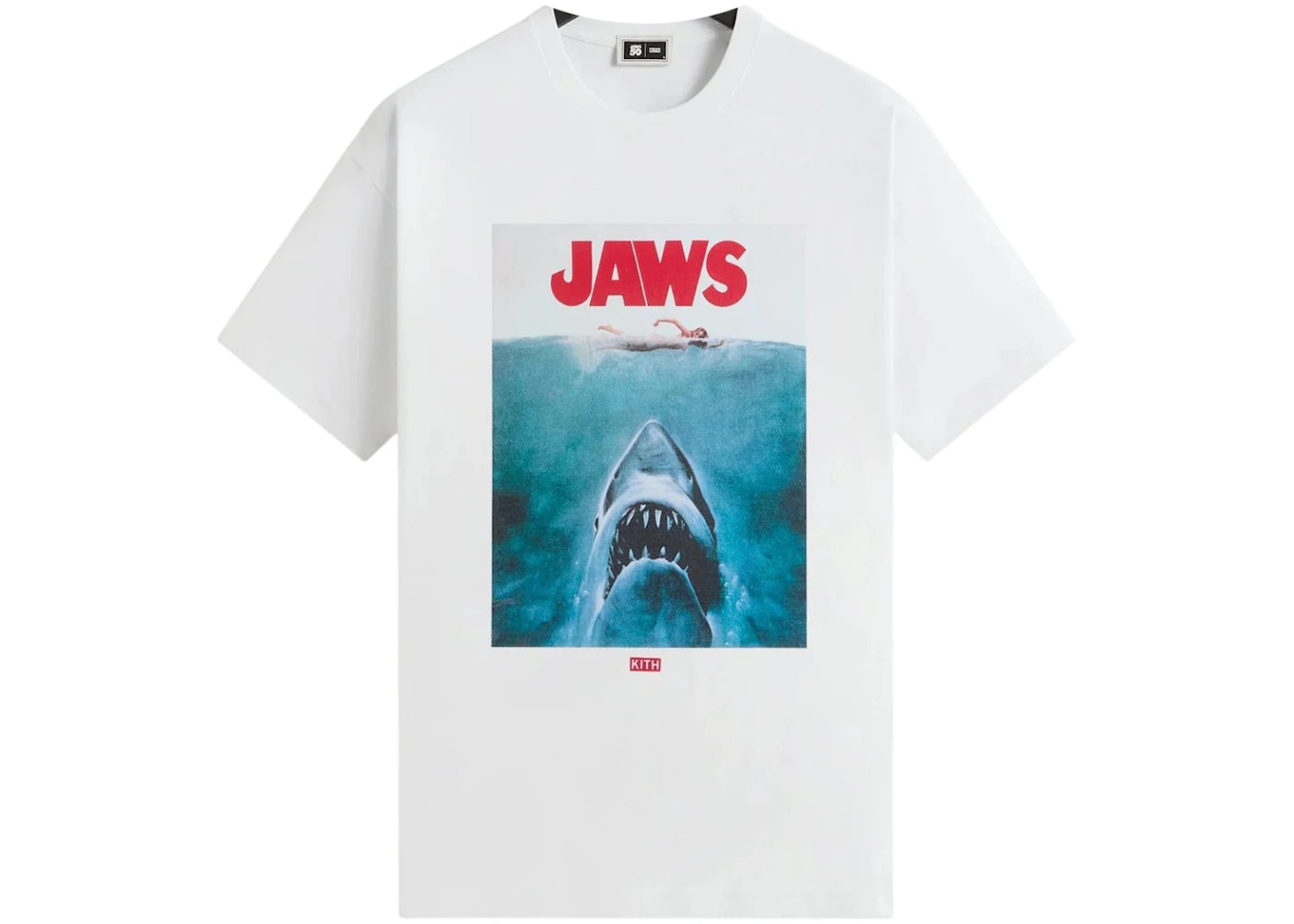 Kith x JAWS Main Poster Vintage Tee Bright White - vue 360