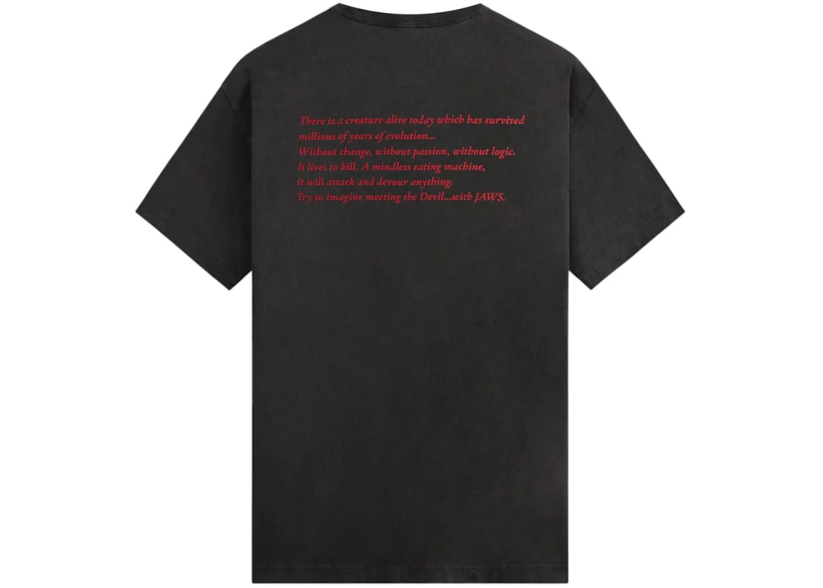 Kith x JAWS Shark Attack Vintage Tee Black - vue secondaire B