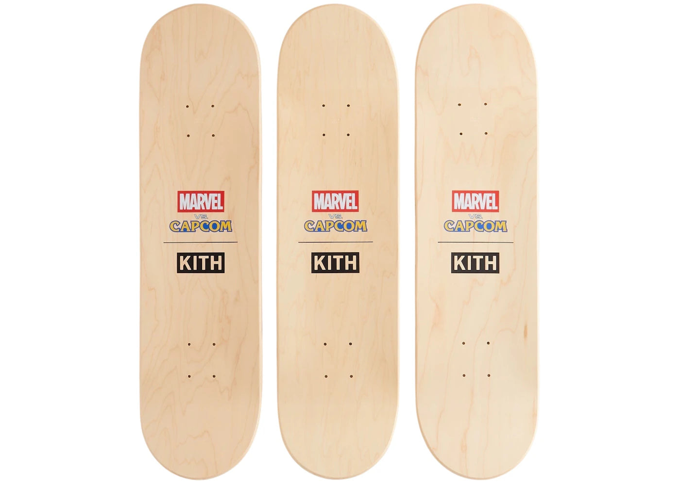 Kith x Marvel Capcom Triptych Set of 3 Skateboard Deck - vue secondaire B