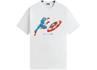 Kith x Marvel Captain America Vintage Tee White