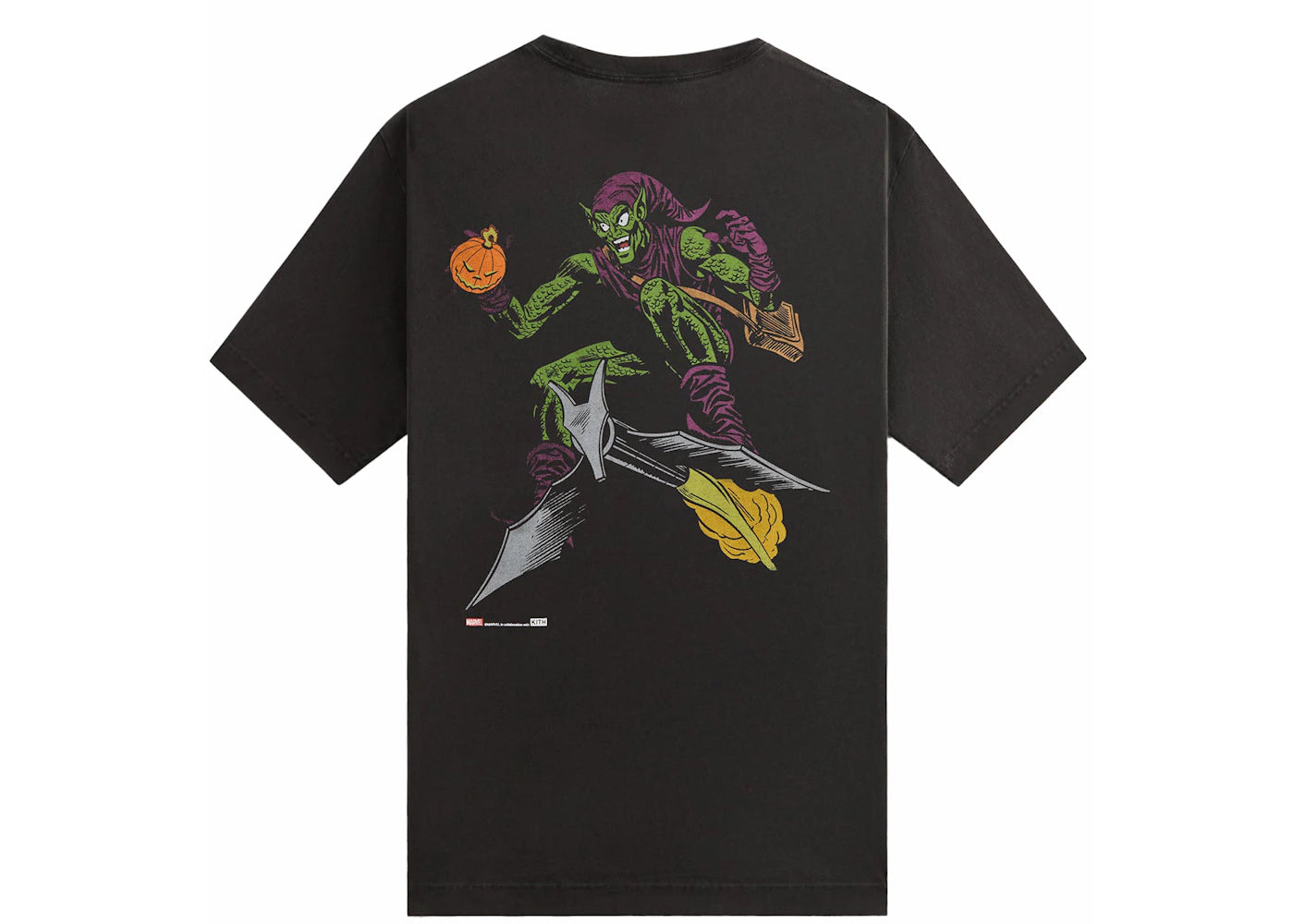 Kith x Marvel Green Goblin Vintage Tee Black - vue secondaire B