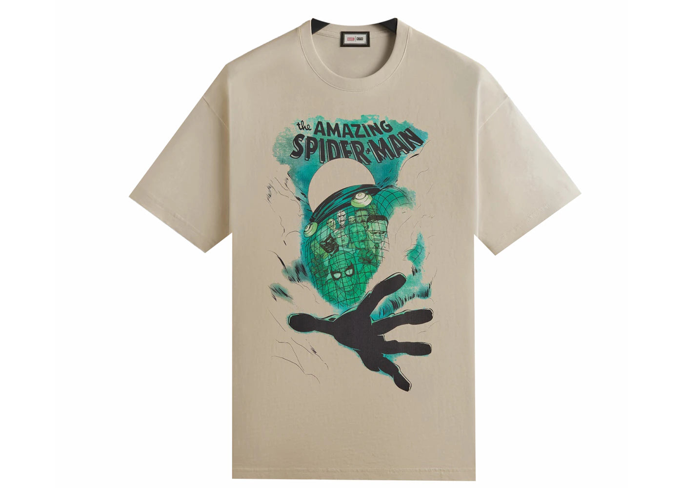 Kith x Marvel Mysterio Spiderman Vintage Tee Sandrift - vue secondaire A