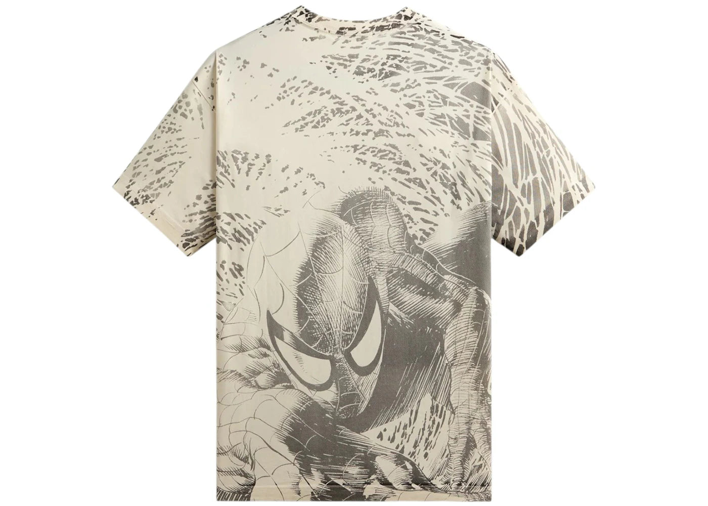Kith x Marvel Spiderman All-Over Printed Vintage Tee Black - vue secondaire B