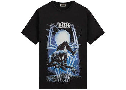 Kith x Marvel Symbiote Spiderman Vintage Tee Black - authentic Kith product