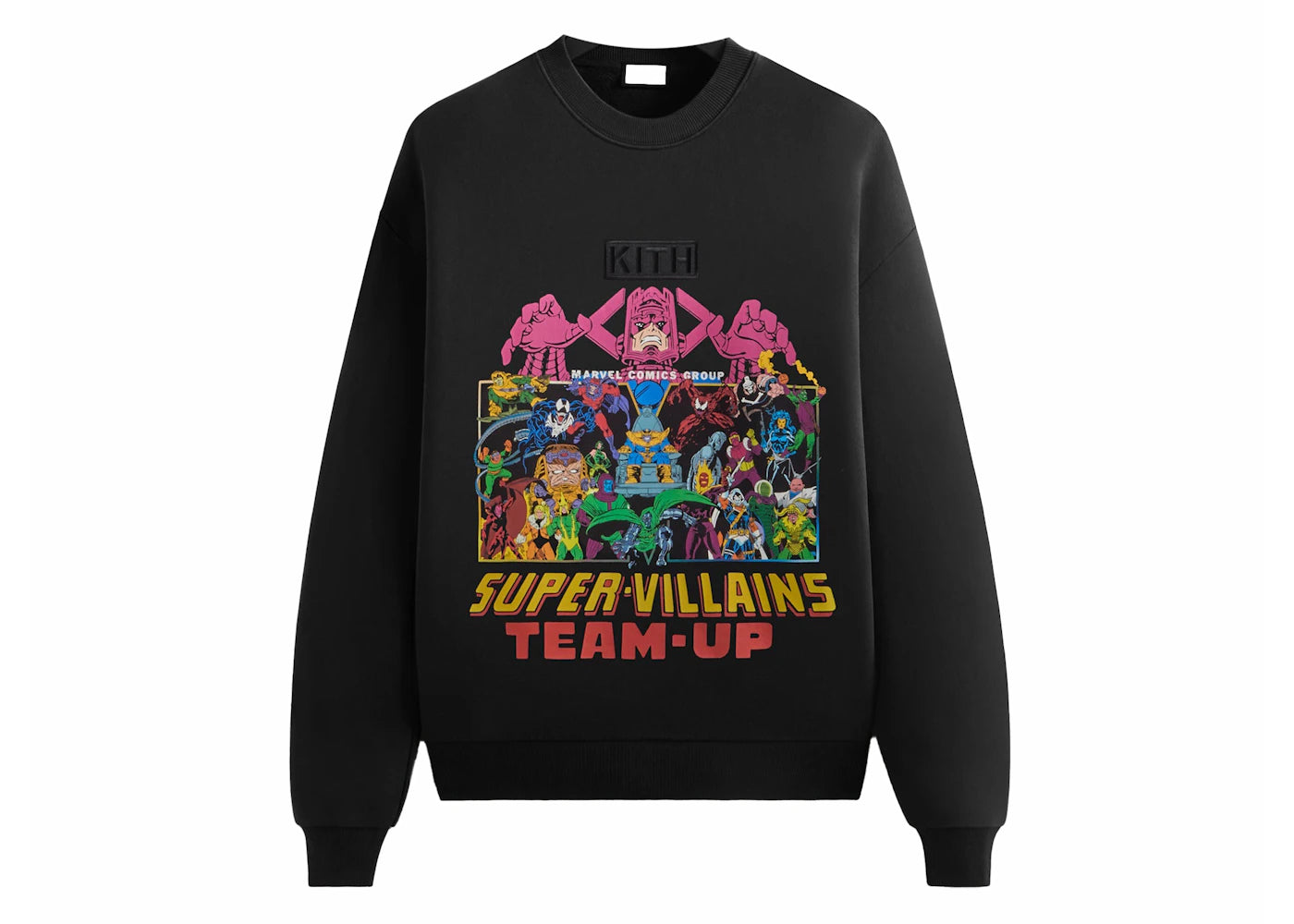 Kith x Marvel Team Up Vintage Nelson Crewneck Black - vue secondaire A