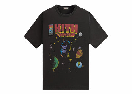 Kith x Marvel Universe Graphic Vintage Tee Black - product view 2