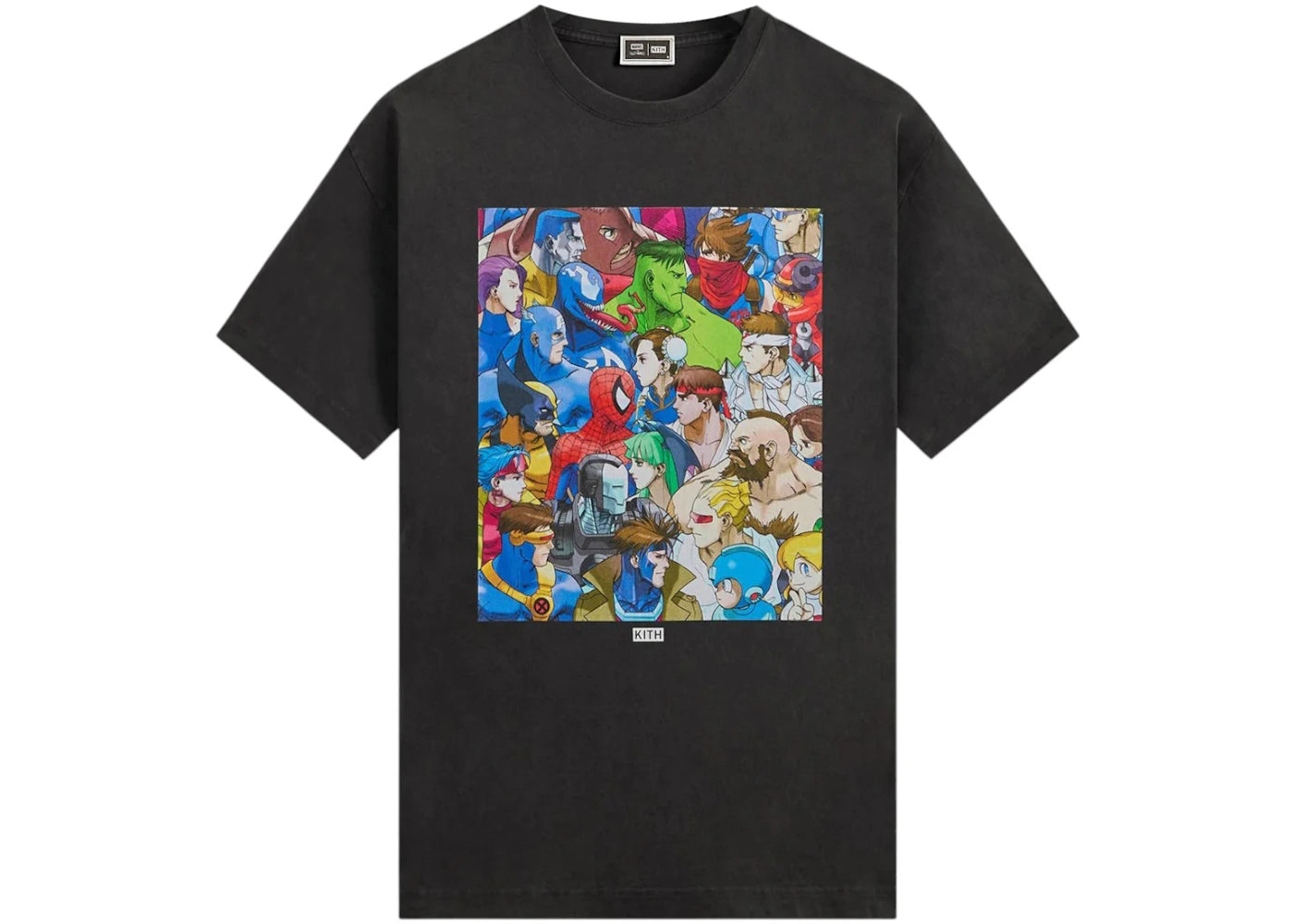 Kith x Marvel vs. Capcom Clash of Super Heroes Vintage Tee Black - vue 360