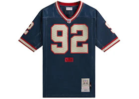 Kith x Mitchell & Ness NFL Michael Strahan Jersey Blue - vue 360