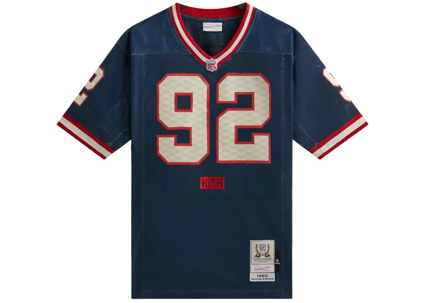Kith x Mitchell & Ness NFL Michael Strahan Jersey Blue - vue secondaire A