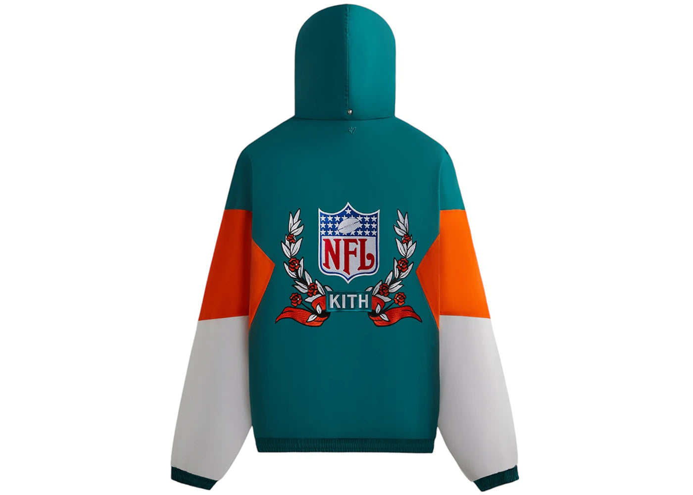 Kith x NFL 47 Dolphins Quarter Zip Anorak With Hood Center