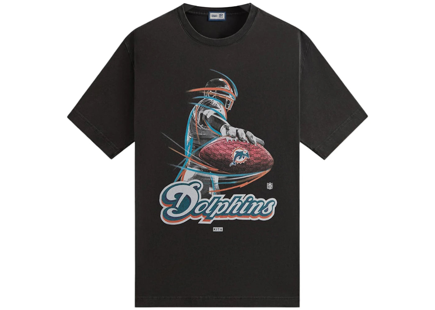 Kith x NFL 47 Dolphins Vintage Tee Black - vue secondaire A
