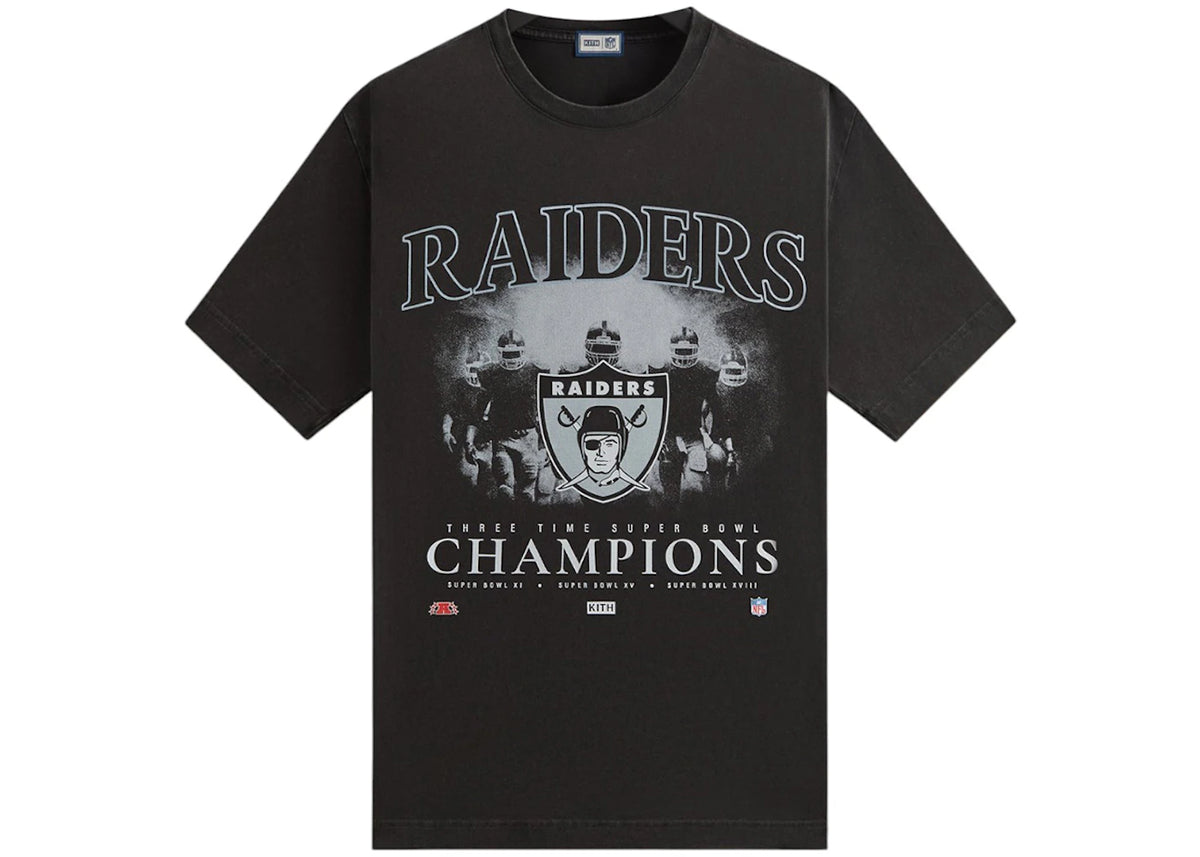 Kith x NFL 47 Raiders Vintage Tee Black - vue secondaire B