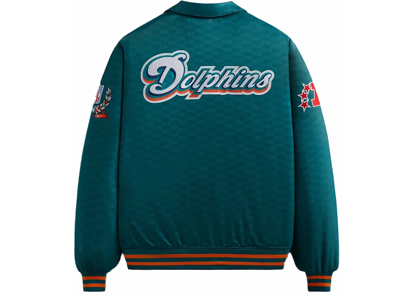 Kith x NFL Dolphins Satin Bomber Jacket Center - vue secondaire B