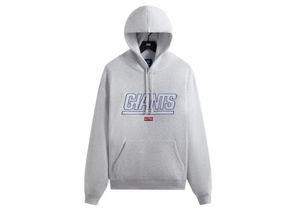 Kith x NFL Giants Laurel Hoodie Light Heather Grey - apparel view 2