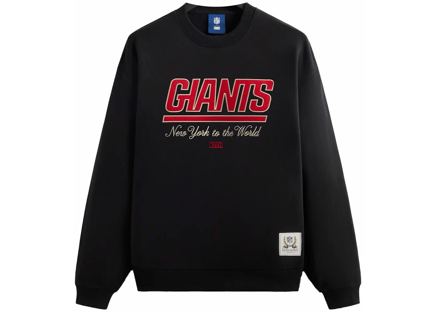 Kith x NFL Giants Nelson Vintage Crewneck Black - vue secondaire A