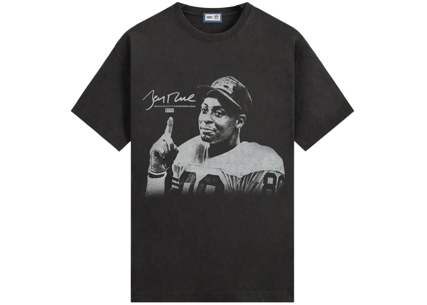 Kith x NFL Jerry Rice Vintage Jones Tee Black - vue secondaire A