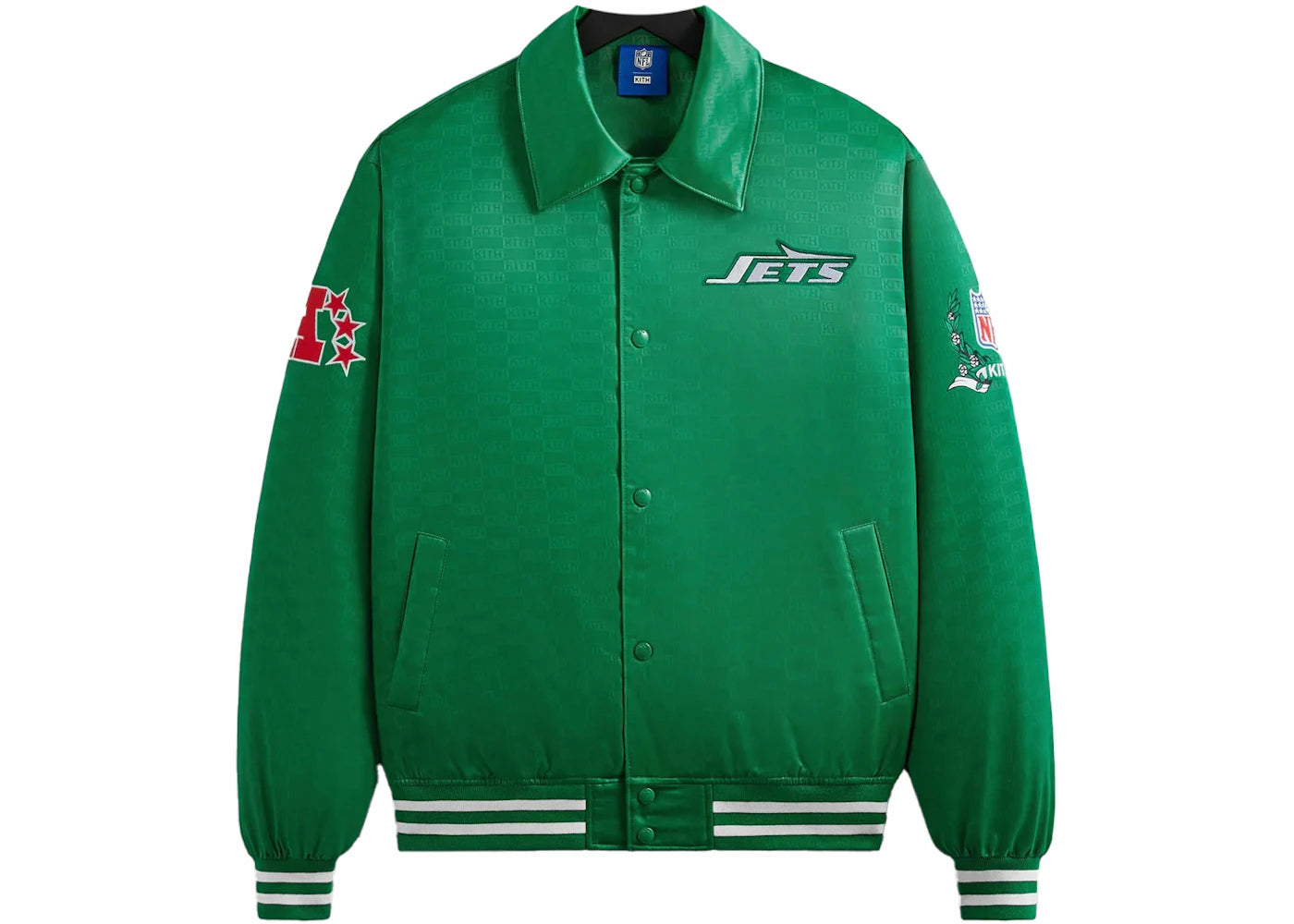 Kith x NFL Jets Satin Bomber Jacket Luna - vue secondaire A