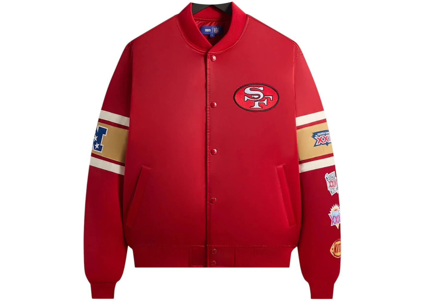 Kith x NFL San Francisco 49ers Satin Bomber Jacket Present - vue secondaire A