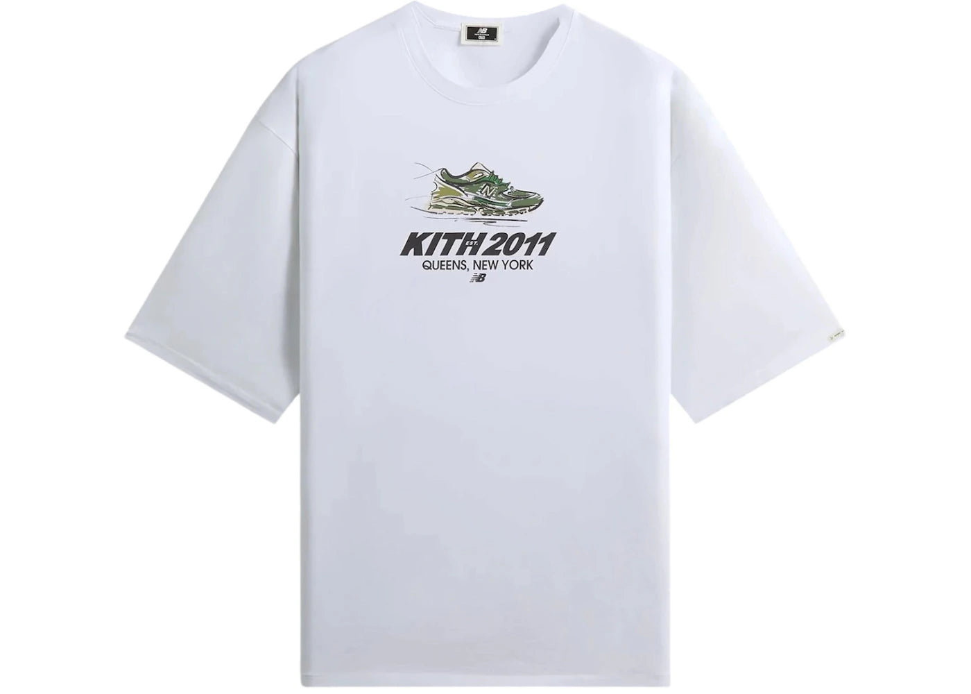 Kith x New Balance 2011 Sketch Jones Tee White - vue secondaire A