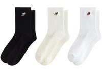 Kith x New Balance Mid Crew Waffle Knit 3-Pack Crew Socks Multi