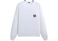 Kith x New Balance NY Woodblock Long Sleeve Pocket Tee White