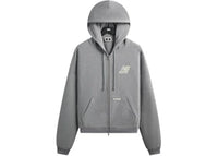Kith x New Balance Pinstripe Braxton Zip Hoodie Smoke