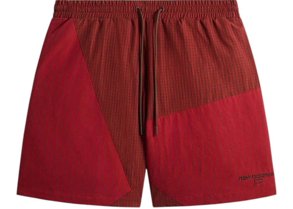 Kith x New Balance Poplin Mix Madison Short Biking Red - vue secondaire A