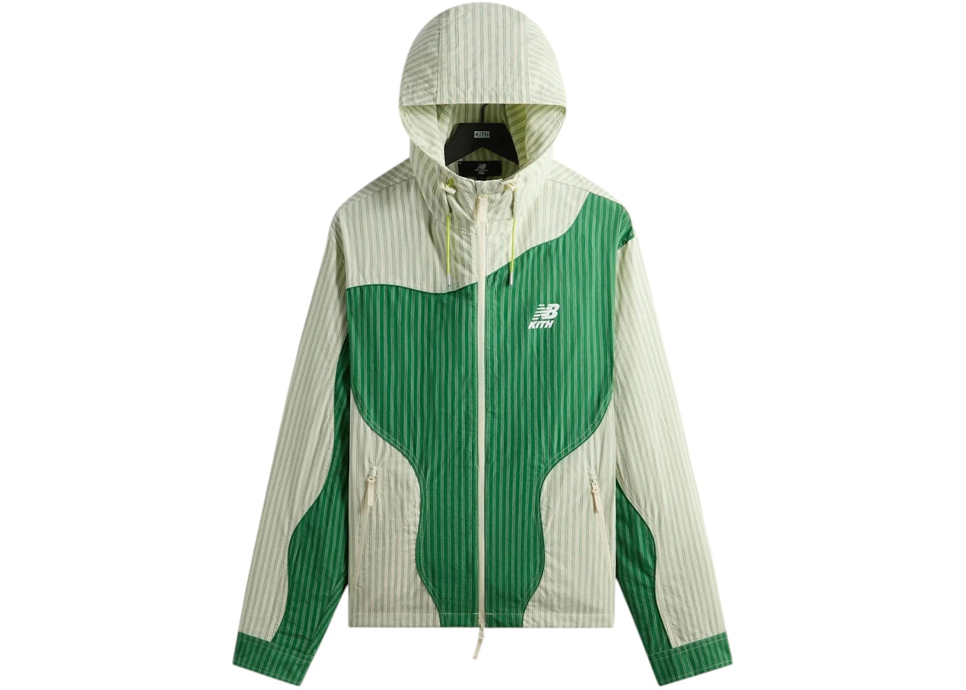 Kith x New Balance Poplin Mix Madison VI Jacket Spring Juniper - vue 360