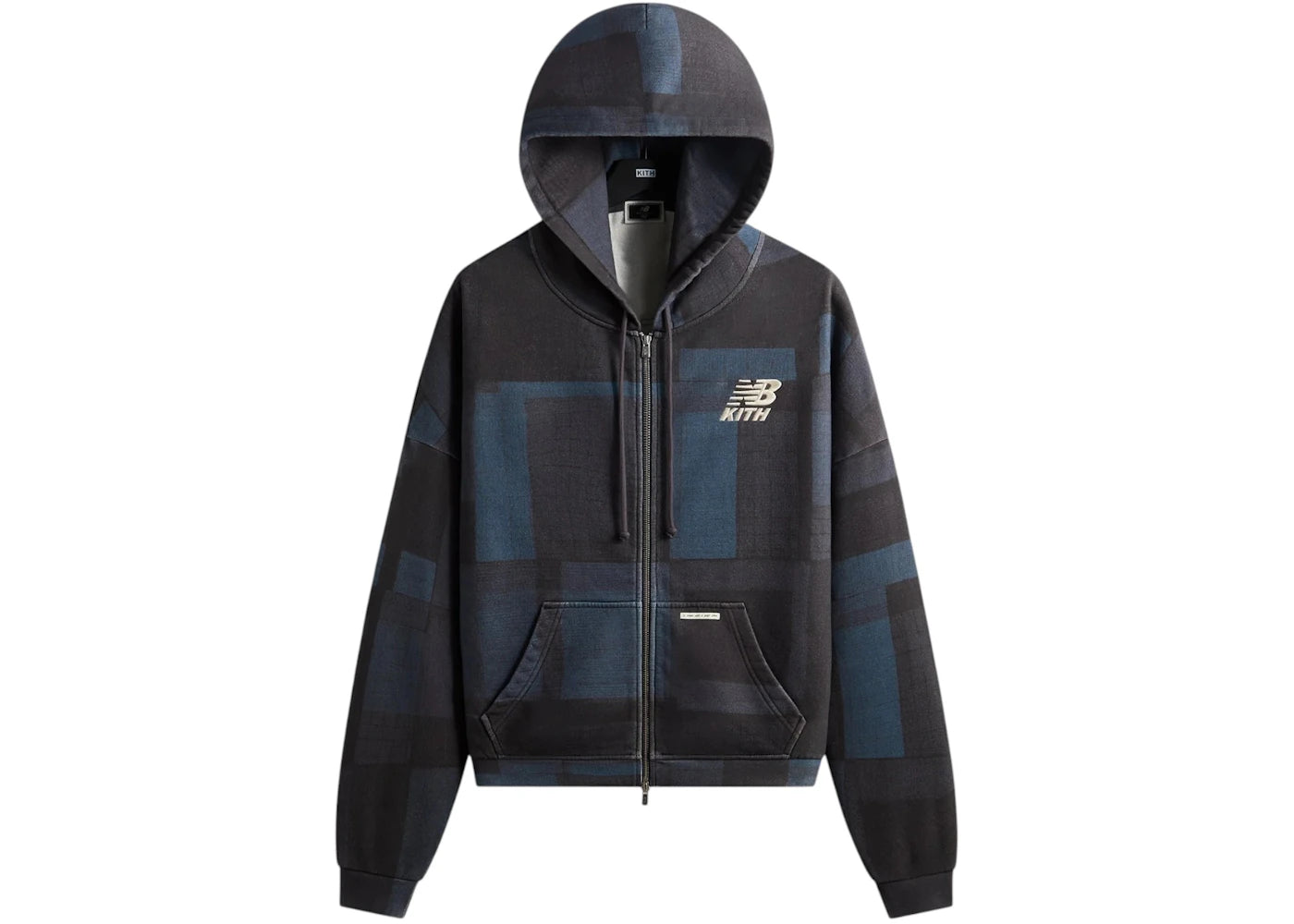 Kith x New Balance Woodblock Braxton Hoodie Soul - vue 360