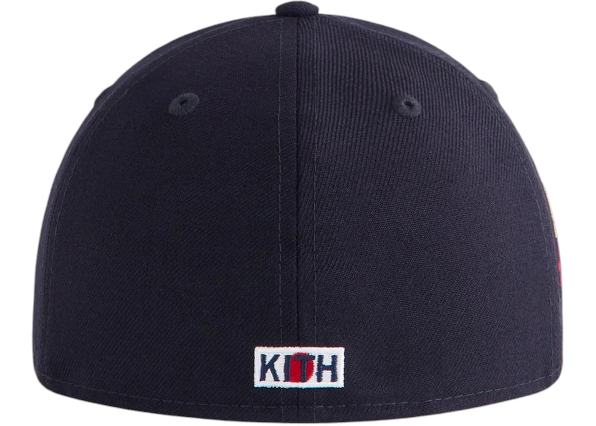Kith x New Era x the New York Yankees 59FIFTY Low Profile Fitted Cap Nocturnal/White - vue secondaire B
