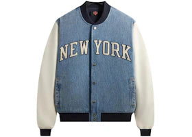 Kith x New York Knicks Denim Marvin Bomber Medium Indigo - vue 360