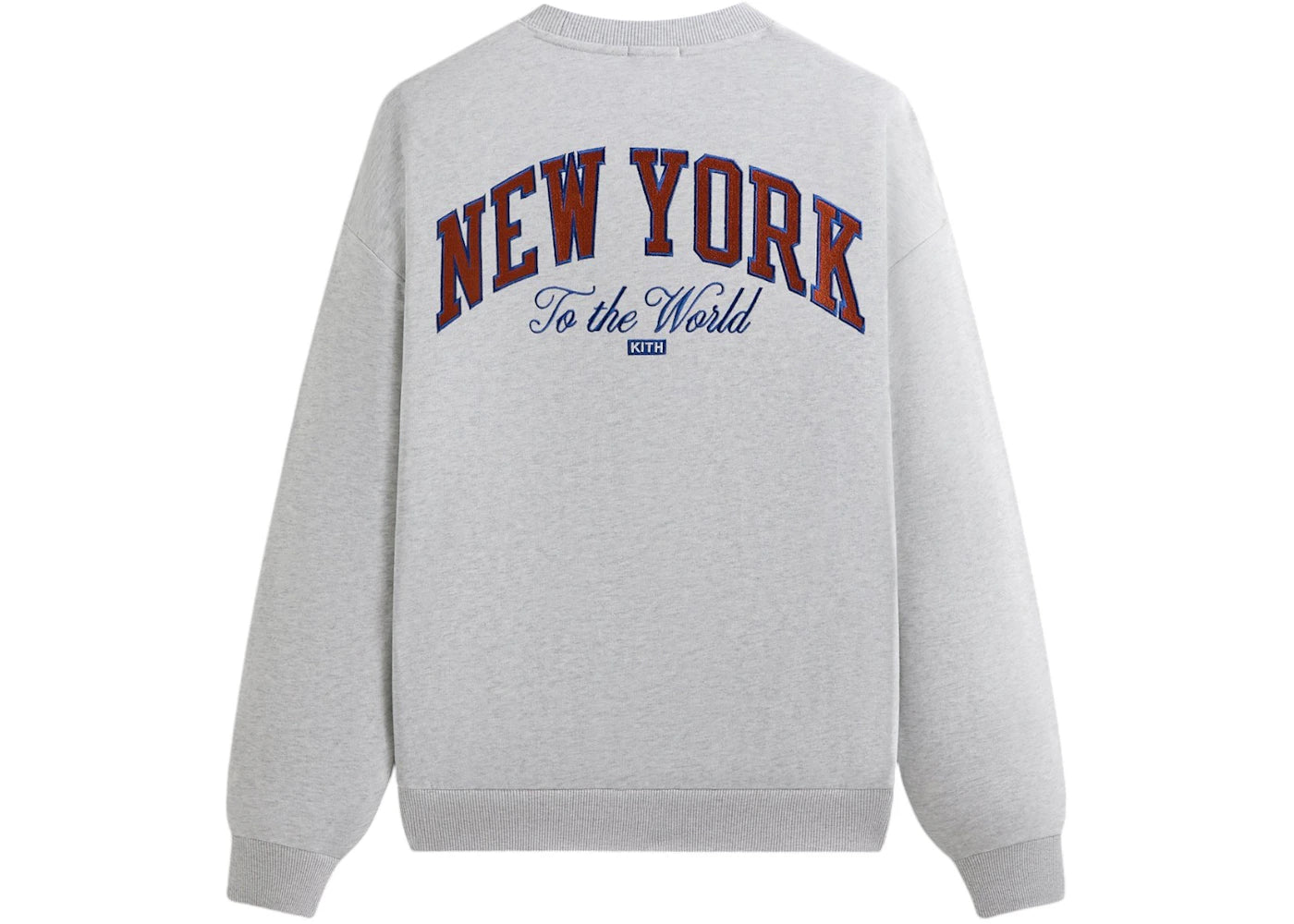 Kith x New York Knicks Empire Vintage Nelson Crewneck Light Heather Grey - vue secondaire A