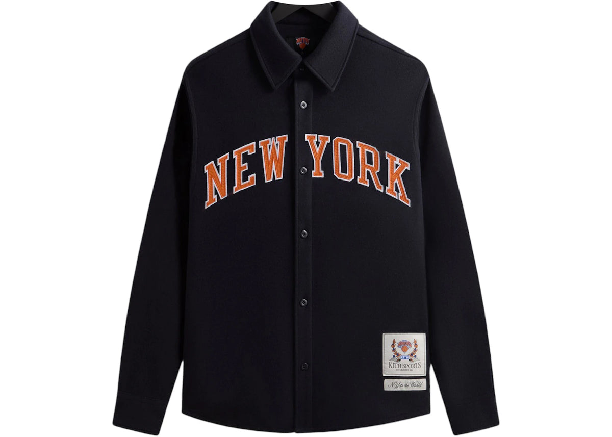 Kith x New York Knicks Felted Jersey Apollo Shirt Nocturnal - vue secondaire A