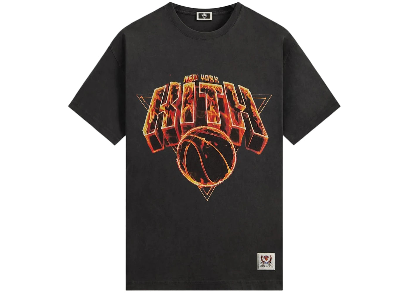 Kith x New York Knicks Fire Vintage Jones Tee Black - vue secondaire A