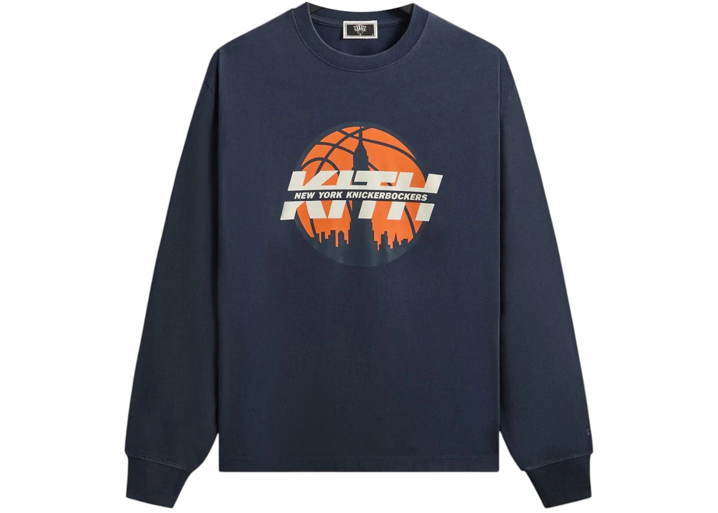 Kith x New York Knicks Knickerbockers Long Sleeve Quinn Vintage Tee Nocturnal - vue secondaire A
