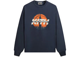 Kith x New York Knicks Knickerbockers Long Sleeve Quinn Vintage Tee Nocturnal